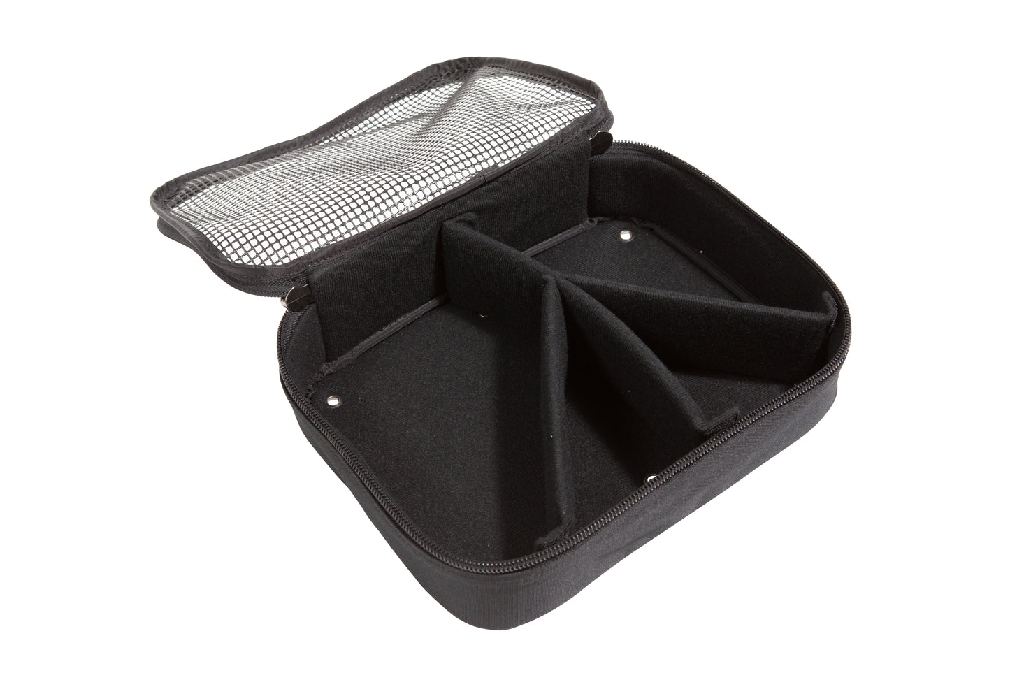 Caster accessory bag with compartments 12 x 9.5 x 3.5 with hardware