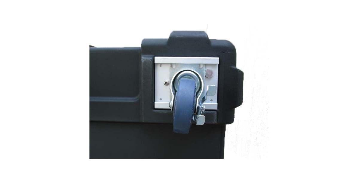 Caster plate and wheel kit for Mil-Standard