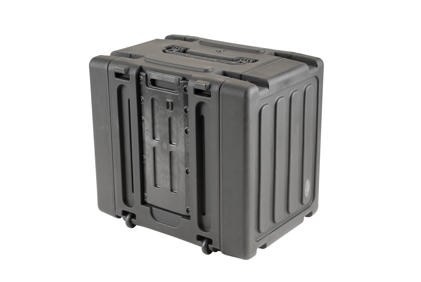 8U Shock Mount Rack, with wheels and handle
