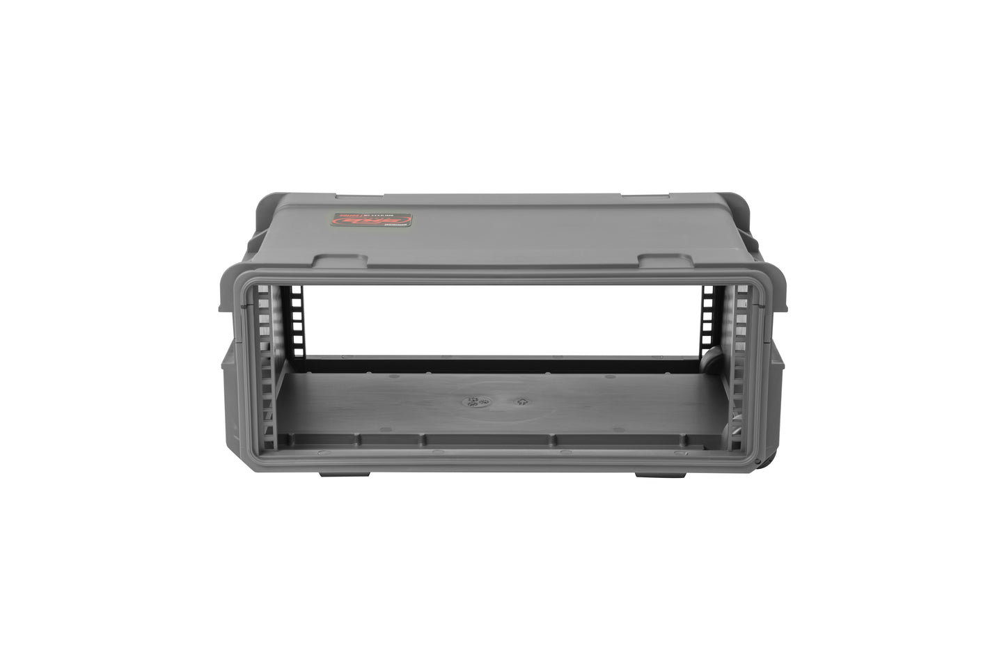 Dark Gray 4U Injection Molded 11 Deep Rack w wheels and handle
