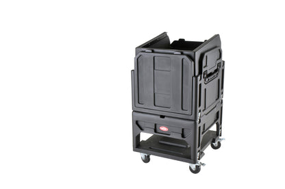 Gig Rig: 12U Top Rack, 8U Front Rack w rear rails, Built-in pedestal