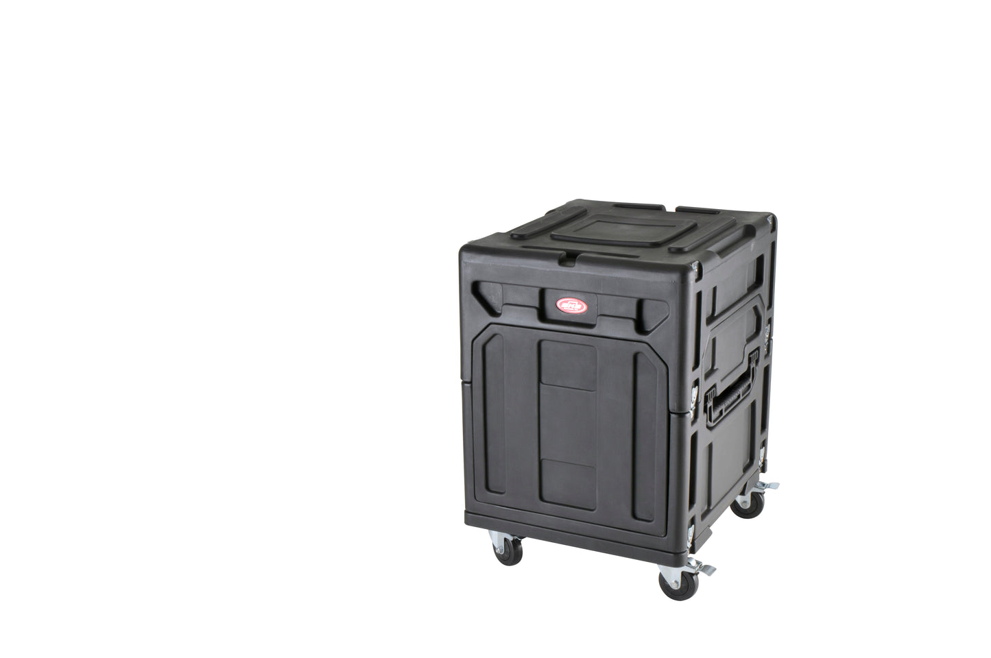 Gig Rig: 12U Top Rack, 8U Front Rack w rear rails, Built-in pedestal