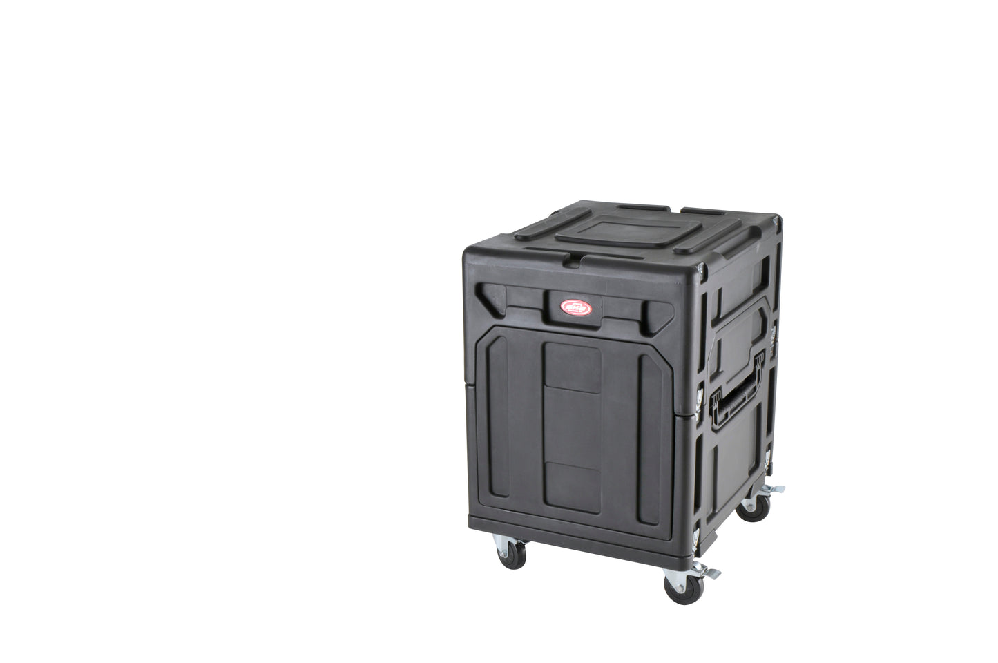Gig Rig: 12U Top Rack, 8U Front Rack w rear rails, Built-in pedestal