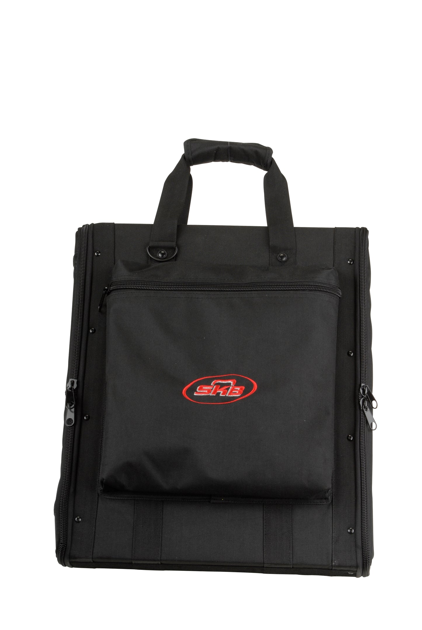 1U Soft Rack Case, Steel Rails, Heavy Duty zippers, outer pocket, Shoulder straps