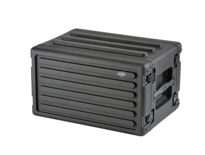 6U Shallow Roto Rack with Steel rails front back, 10.5 deep rail-to-rail