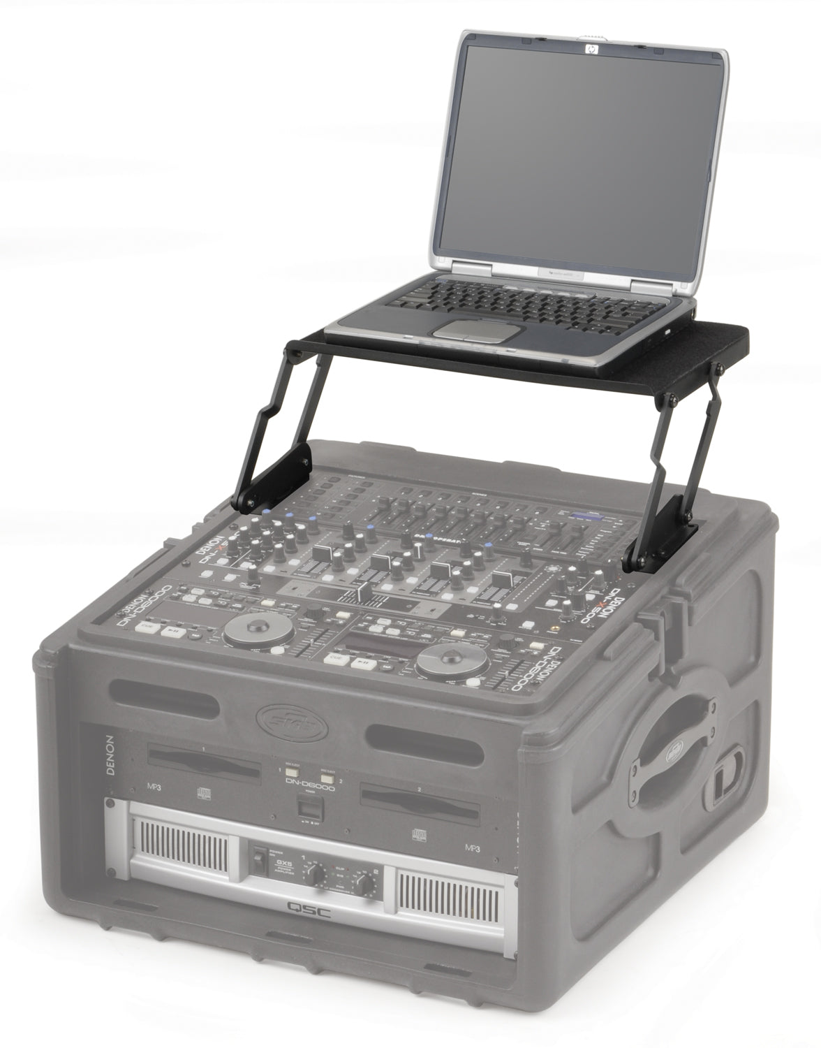 19 AV shelf for 8U+ for 7 degree slant top racks