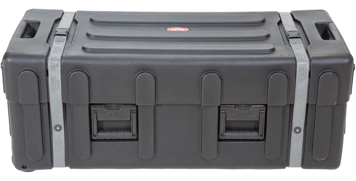 Roto-Molded Large Drum Hardware Case with wheels 42 x 16 x 16.50