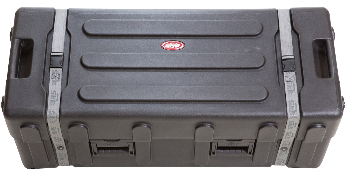Roto-Molded Large Drum Hardware Case with wheels 42 x 16 x 16.50