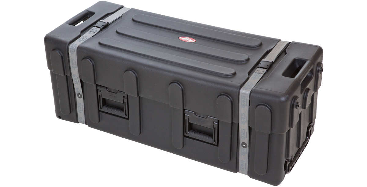 Roto-Molded Large Drum Hardware Case with wheels 42 x 16 x 16.50