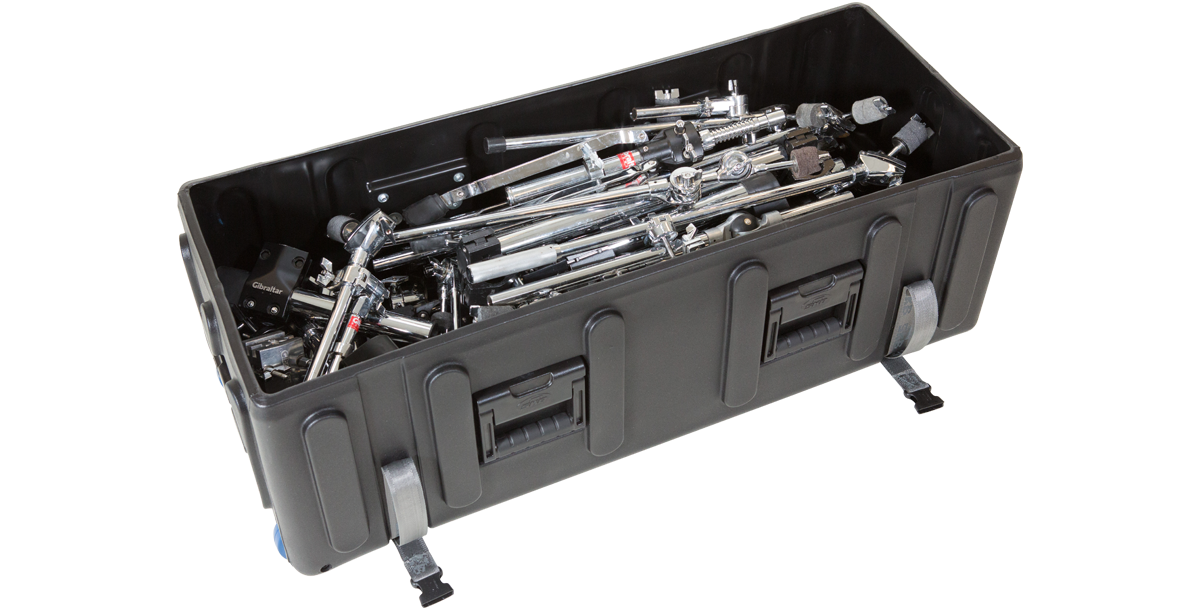 Roto-Molded Large Drum Hardware Case with wheels 42 x 16 x 16.50
