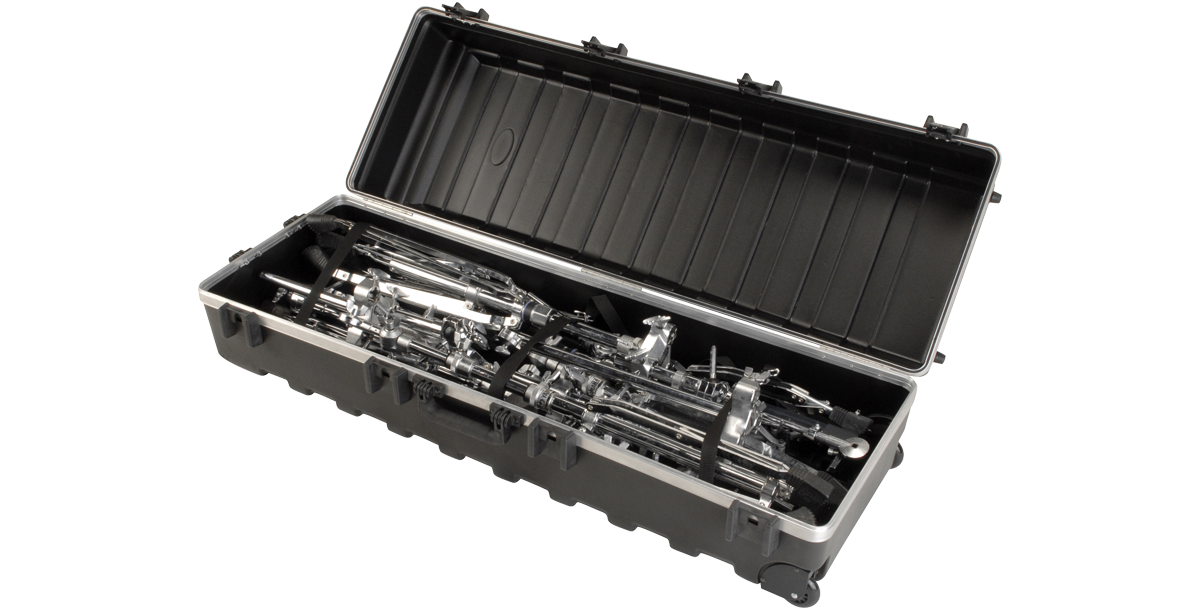 Vacuum-formed Large Stand Case 48 x 16-1 4 x 13 w Wheels & Straps, TSA Latches