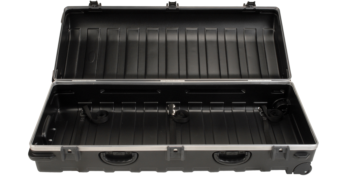 Vacuum-formed XL Stand Case 49-1 2 x 20-1 4 x 13-1 2 Wheels & Straps, TSA Latches