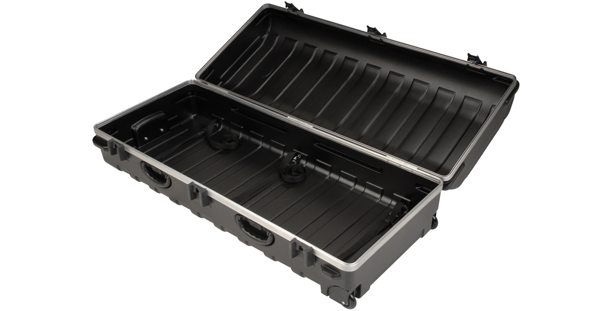 Vacuum-formed XL Stand Case 49-1 2 x 20-1 4 x 13-1 2 Wheels & Straps, TSA Latches