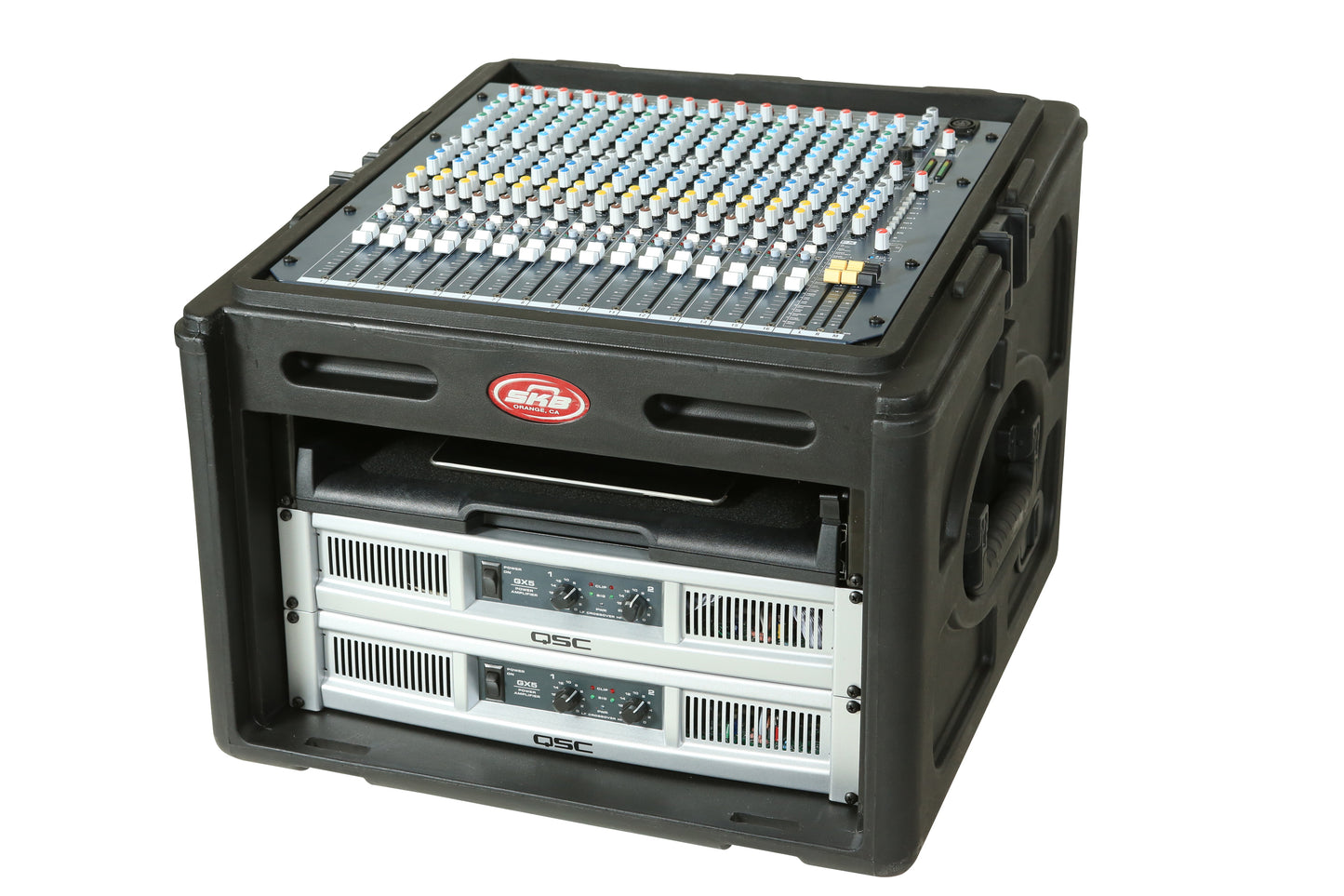 Roto Rack 10U Top Rack, 6U Front Rack, Steel Rails, Hard top, L R Access doors