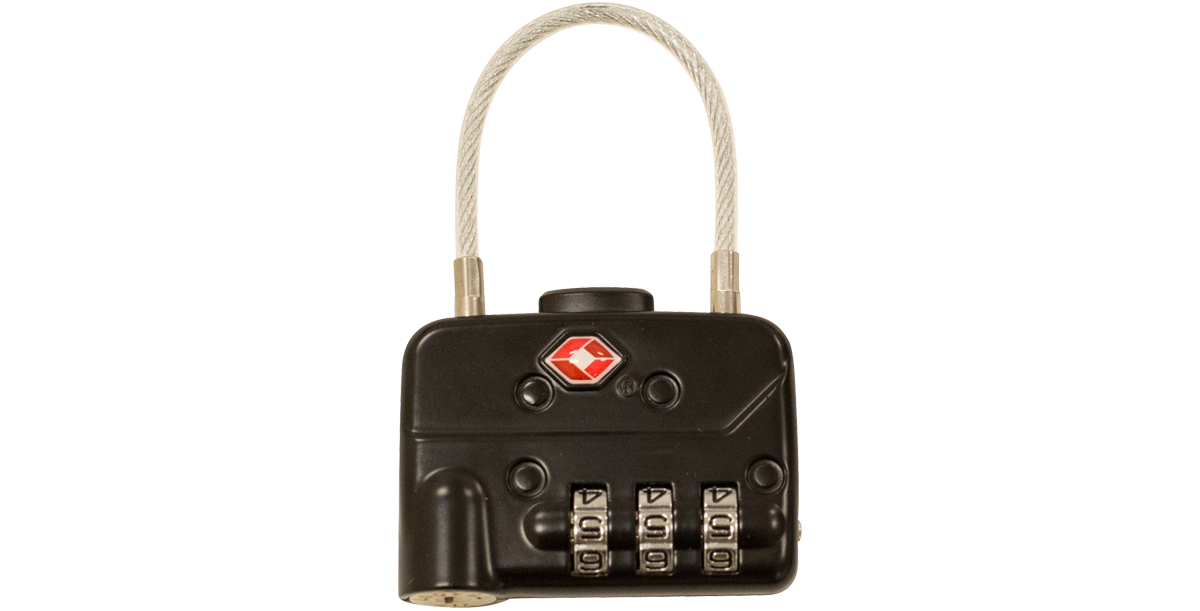 TSA Combination Cable Padlock 2 Per Pack
