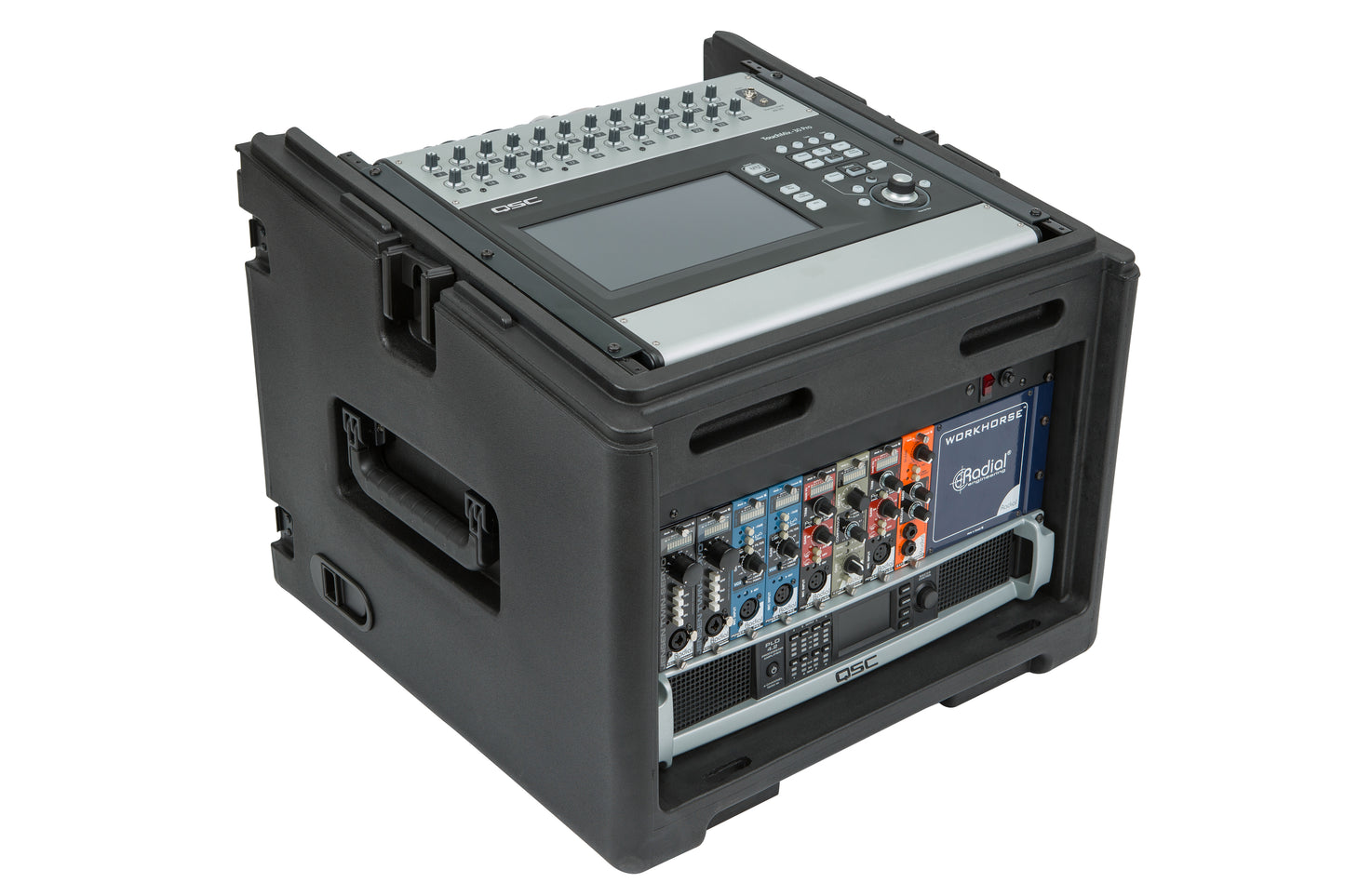 Roto Rack 10U, 7 degree angle Top Rack, 6U Front Rack w wheels