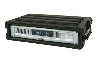 2U Shallow Roto Rack with Steel rails front back, 10.5 deep rail-to-rail