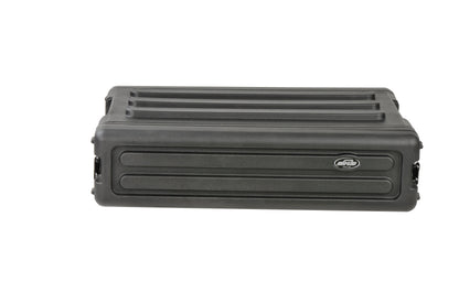 2U Shallow Roto Rack with Steel rails front back, 10.5 deep rail-to-rail