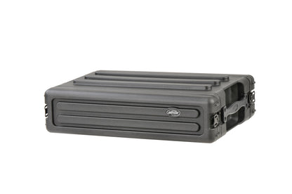 2U Shallow Roto Rack with Steel rails front back, 10.5 deep rail-to-rail