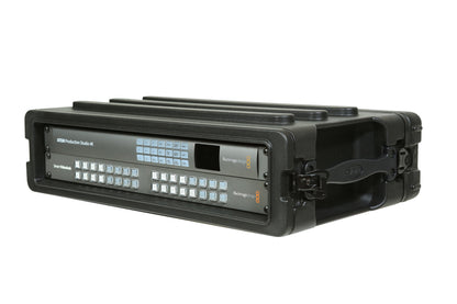 2U Shallow Roto Rack with Steel rails front back, 10.5 deep rail-to-rail