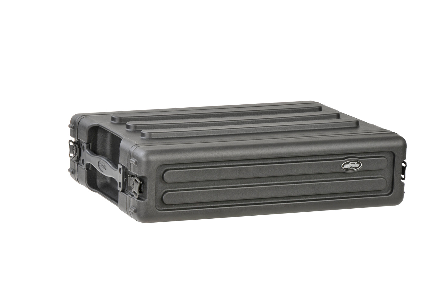 2U Shallow Roto Rack with Steel rails front back, 10.5 deep rail-to-rail