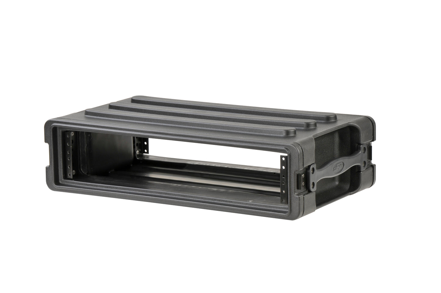 2U Shallow Roto Rack with Steel rails front back, 10.5 deep rail-to-rail