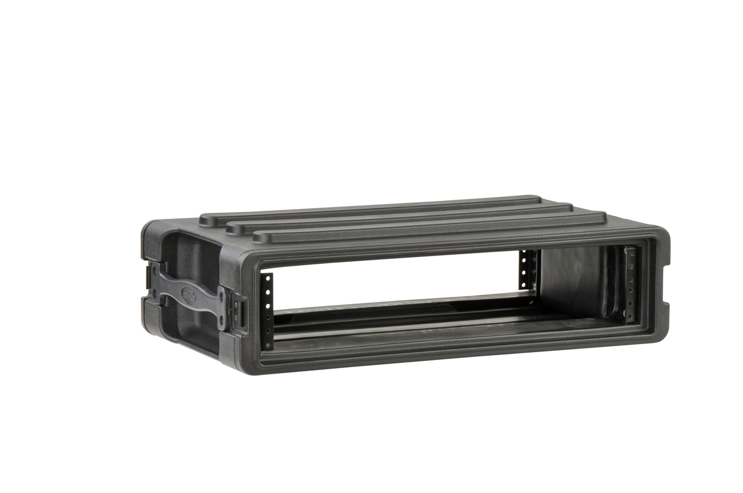 2U Shallow Roto Rack with Steel rails front back, 10.5 deep rail-to-rail