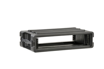 2U Shallow Roto Rack with Steel rails front back, 10.5 deep rail-to-rail