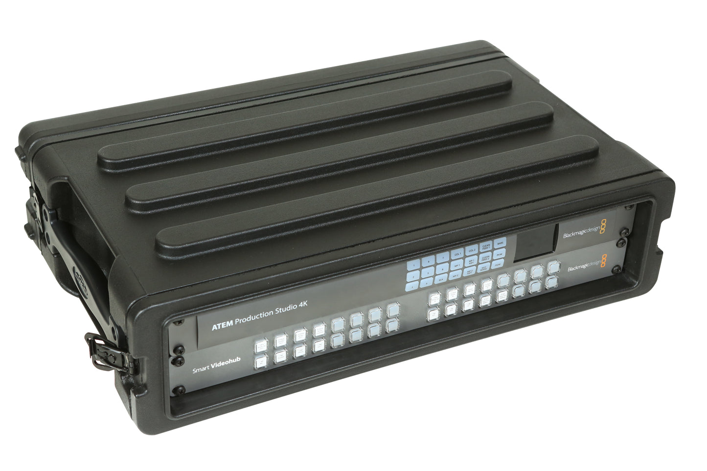 2U Shallow Roto Rack with Steel rails front back, 10.5 deep rail-to-rail