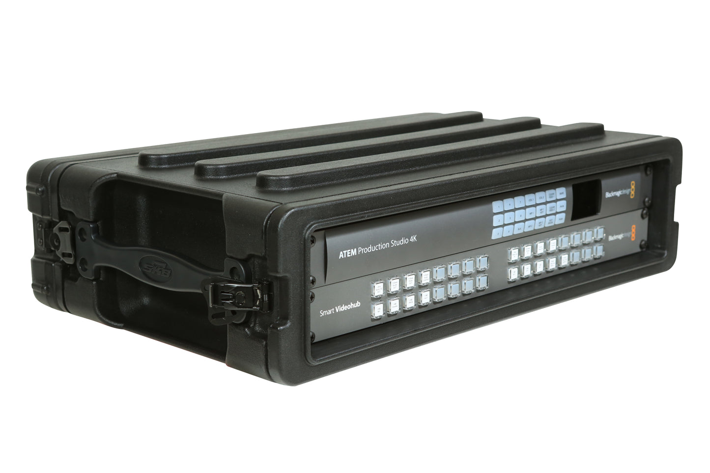 2U Shallow Roto Rack with Steel rails front back, 10.5 deep rail-to-rail
