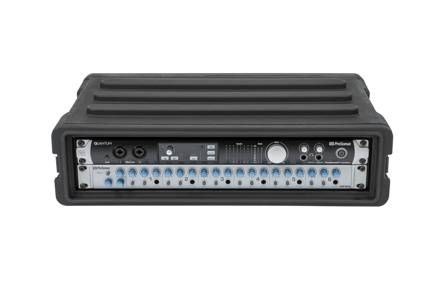 2U Shallow Roto Rack with Steel rails front back, 10.5 deep rail-to-rail