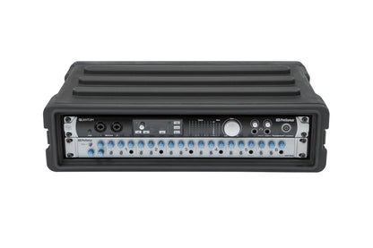 2U Shallow Roto Rack with Steel rails front back, 10.5 deep rail-to-rail