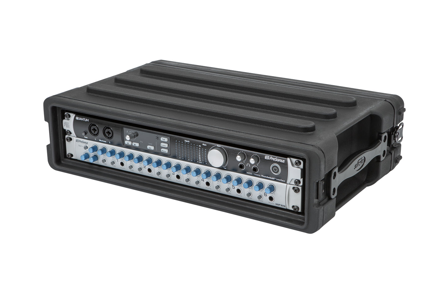2U Shallow Roto Rack with Steel rails front back, 10.5 deep rail-to-rail