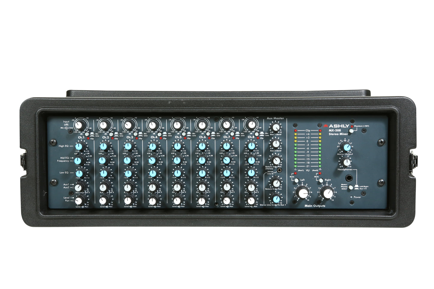 3U Shallow Roto Rack with Steel rails front back, 10.5 deep rail-to-rail