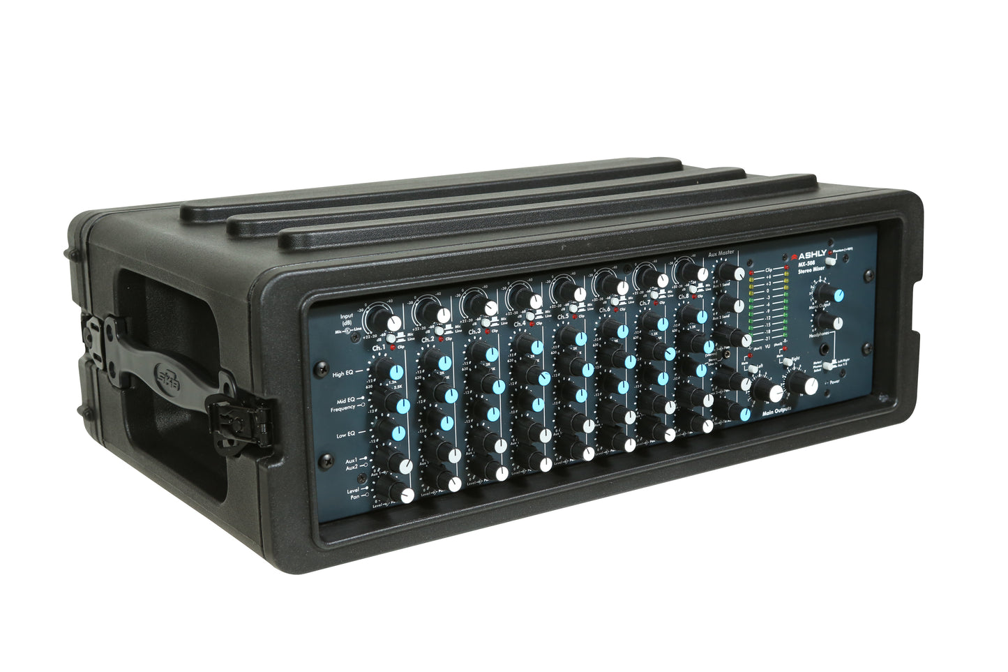 3U Shallow Roto Rack with Steel rails front back, 10.5 deep rail-to-rail