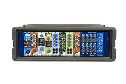 3U Shallow Roto Rack with Steel rails front back, 10.5 deep rail-to-rail