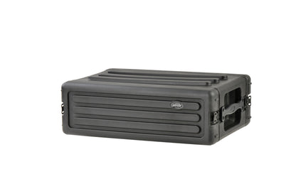 3U Shallow Roto Rack with Steel rails front back, 10.5 deep rail-to-rail