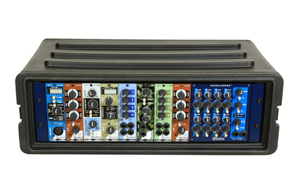3U Shallow Roto Rack with Steel rails front back, 10.5 deep rail-to-rail