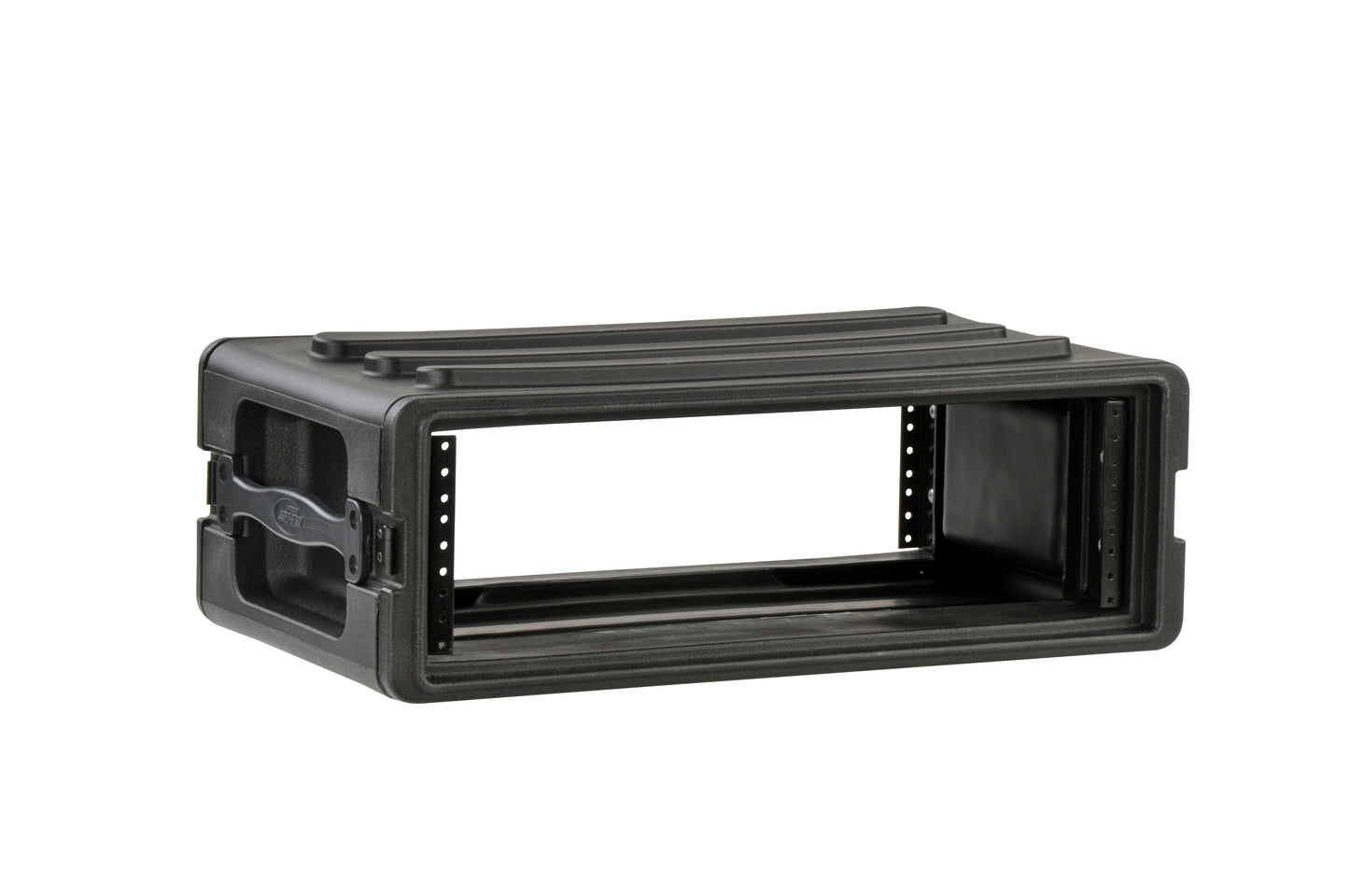 3U Shallow Roto Rack with Steel rails front back, 10.5 deep rail-to-rail