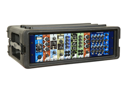 3U Shallow Roto Rack with Steel rails front back, 10.5 deep rail-to-rail