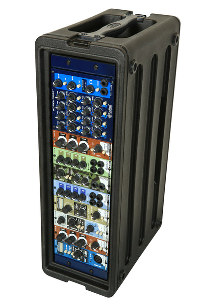 3U Shallow Roto Rack with Steel rails front back, 10.5 deep rail-to-rail