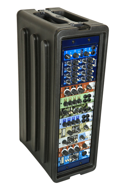 3U Shallow Roto Rack with Steel rails front back, 10.5 deep rail-to-rail