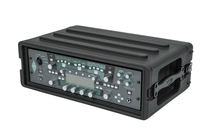 3U Shallow Roto Rack with Steel rails front back, 10.5 deep rail-to-rail