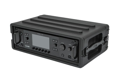 3U Shallow Roto Rack with Steel rails front back, 10.5 deep rail-to-rail