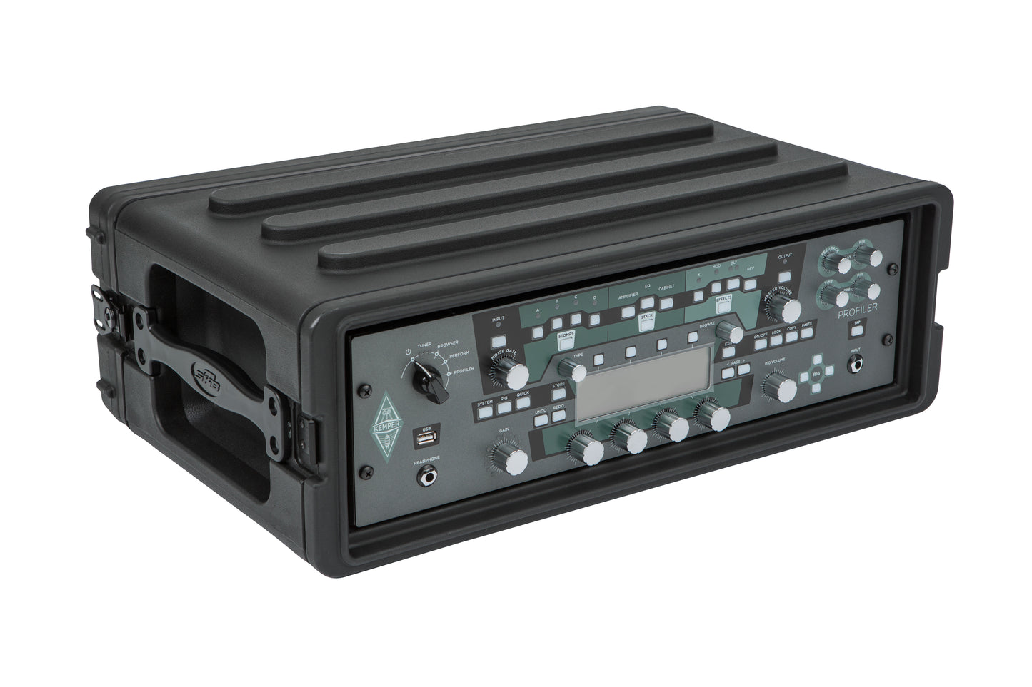 3U Shallow Roto Rack with Steel rails front back, 10.5 deep rail-to-rail
