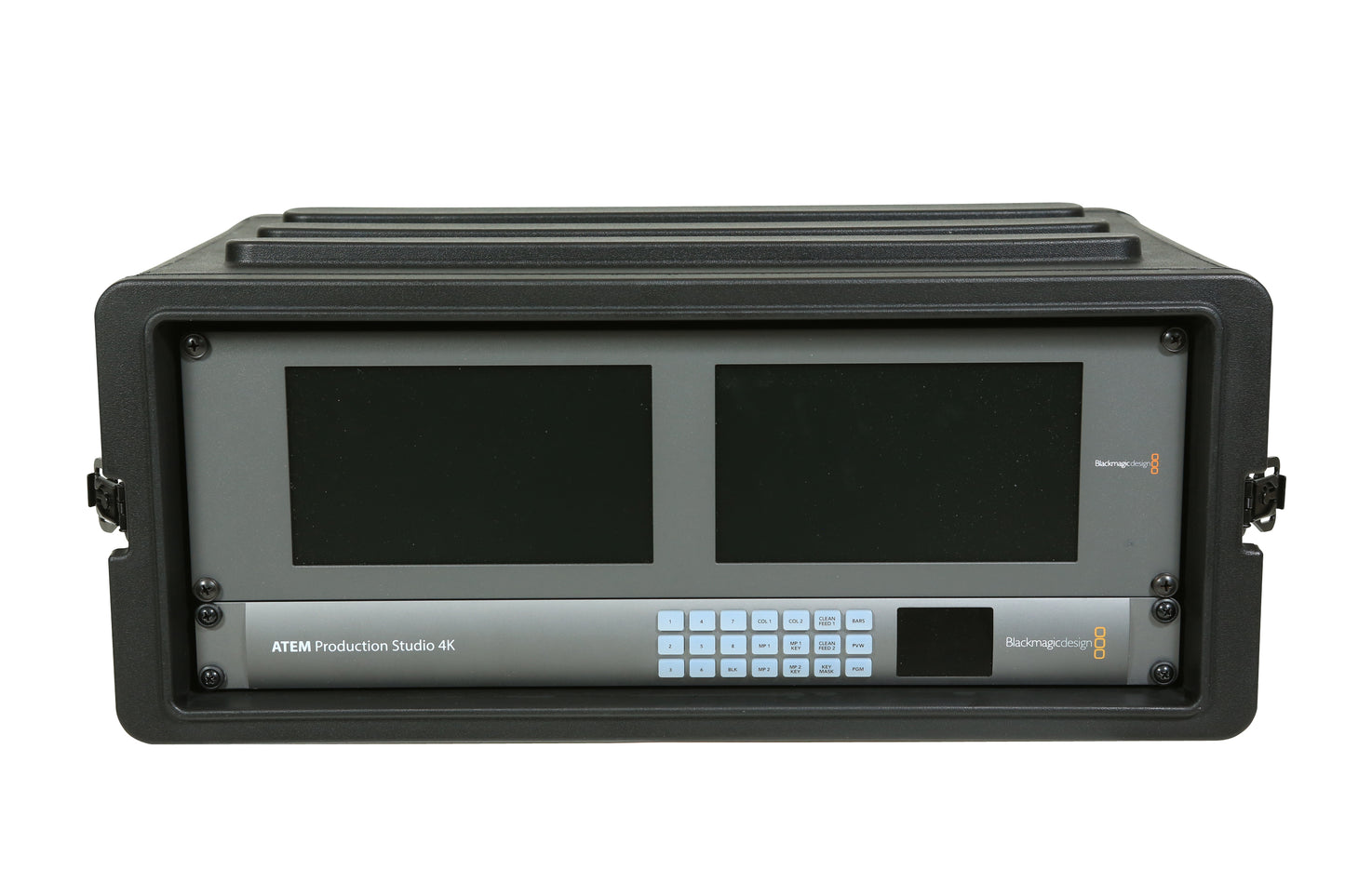 4U Shallow Roto Rack with Steel rails front back, 10.5 deep rail-to-rail