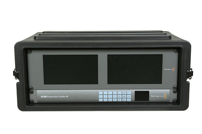 4U Shallow Roto Rack with Steel rails front back, 10.5 deep rail-to-rail