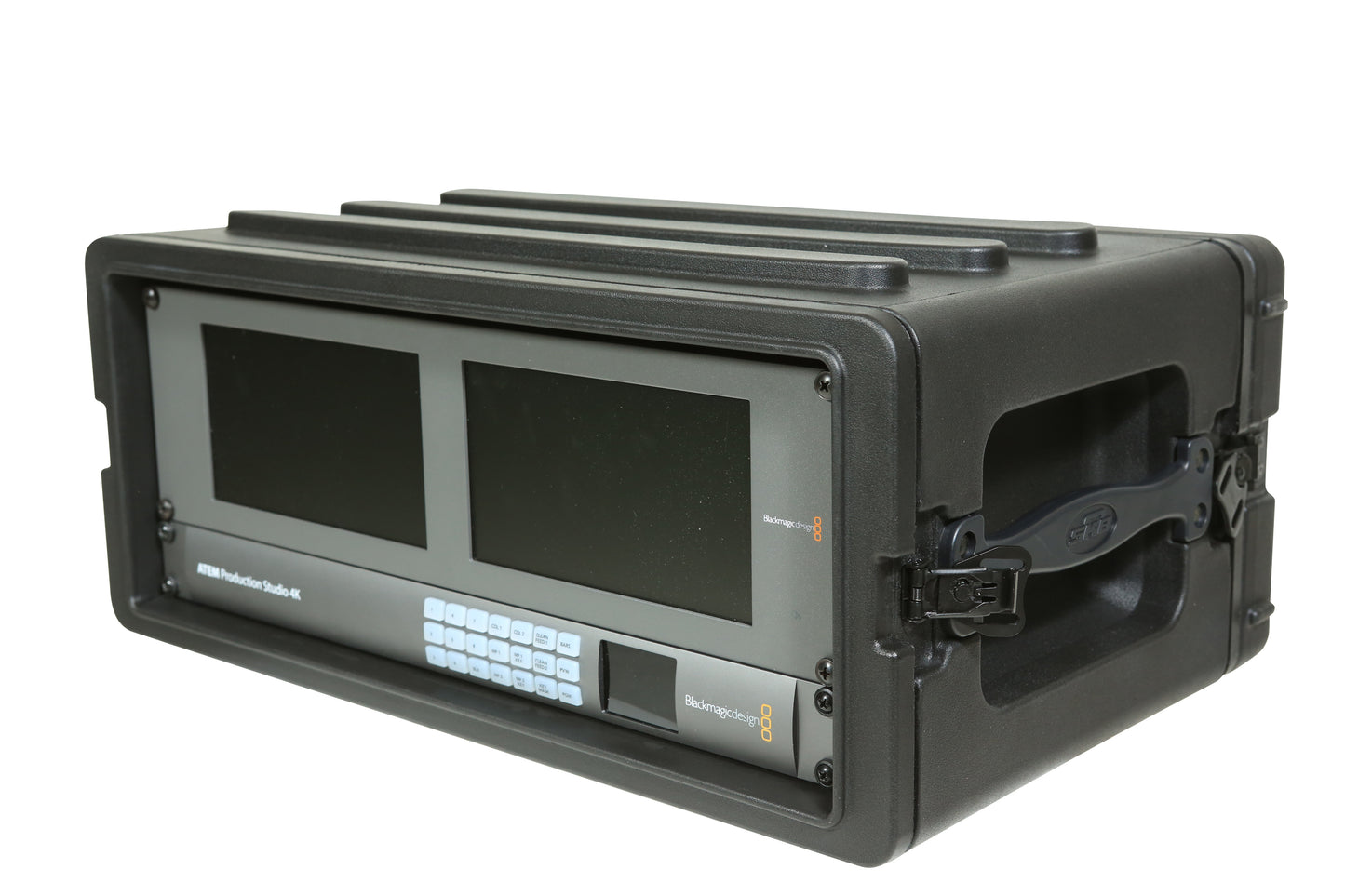 4U Shallow Roto Rack with Steel rails front back, 10.5 deep rail-to-rail