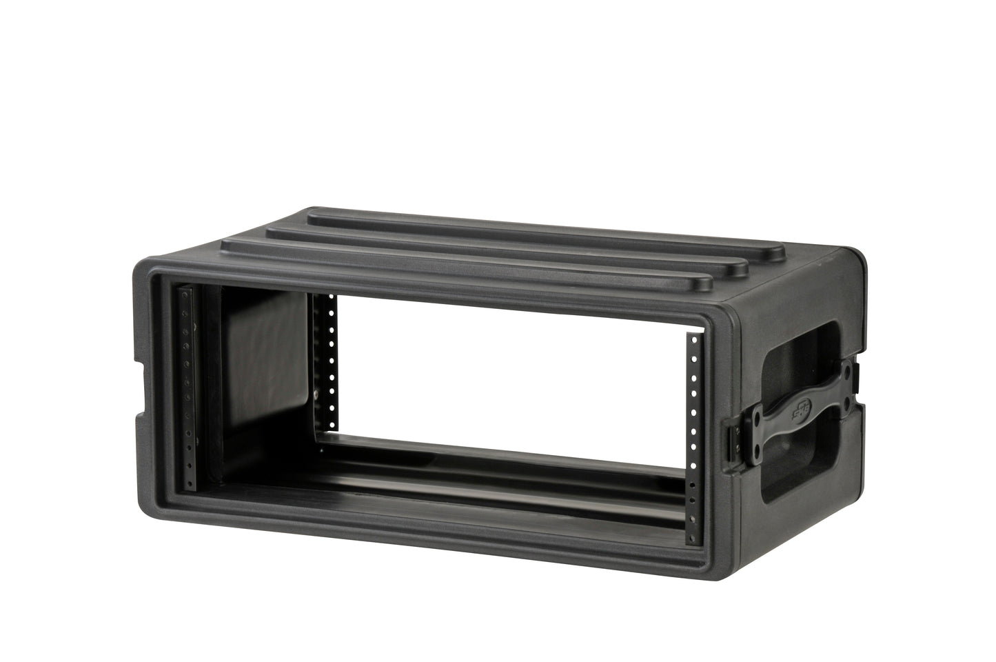 4U Shallow Roto Rack with Steel rails front back, 10.5 deep rail-to-rail