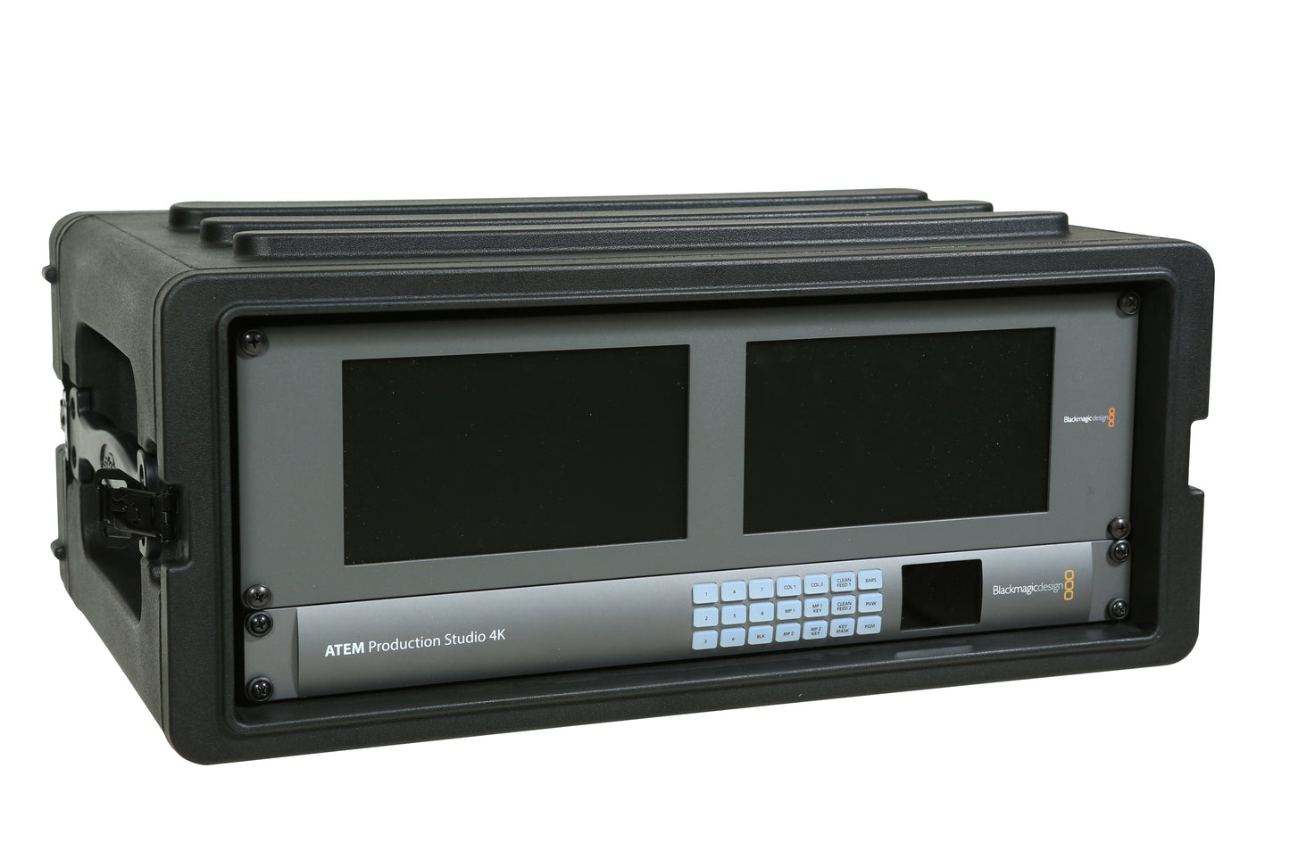 4U Shallow Roto Rack with Steel rails front back, 10.5 deep rail-to-rail